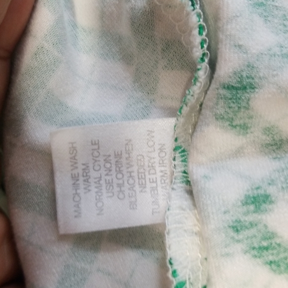Charming Charlie's Green and White printed Dress - Picture 7 of 7